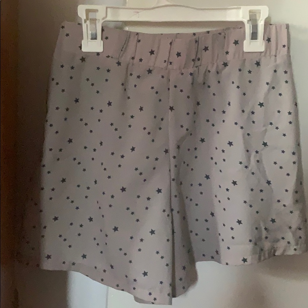 Gray shorts with stars